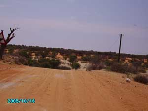 Orgonit beschenkung in abgelegenen gebiet der Kalahari 