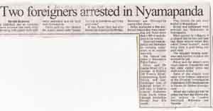 2 foreigners arrested in Nyamapanda