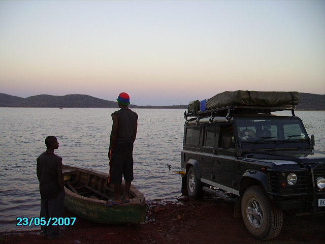 Waiting for the orgonite boat in Chipepu
