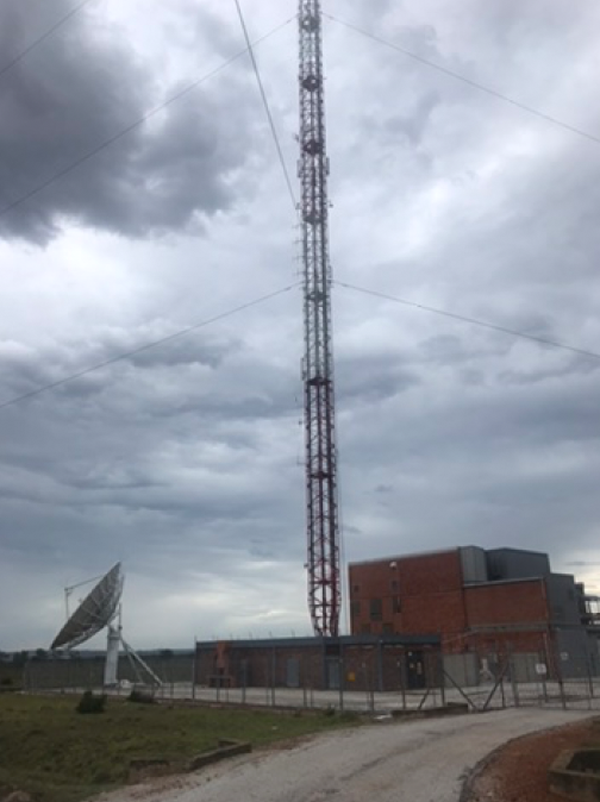 Big television and Microwave tower in PE gifted with Orgonite