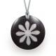 Black Daisy medium sized easy wearing orgonite pendant 