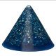 Classsic orgonite cone HHG with 5 crystals