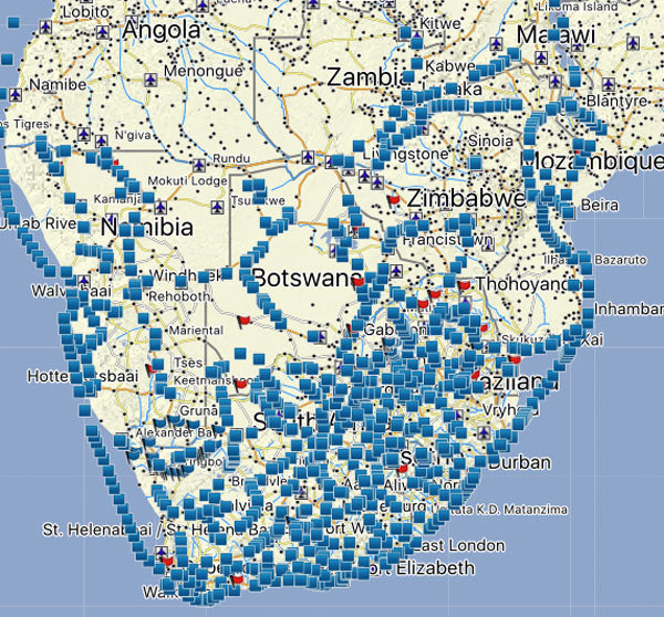 Orgonite distribution in Southern Africa 2018 Orgone gifting in Southern Africa up to March 2018