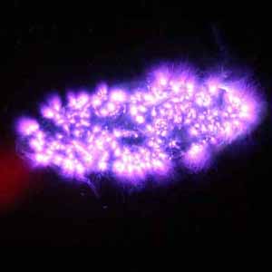 Kirlian photography copper orgonite A distinct warm glow: the aura of copper orgonite