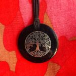 Silver & Shungite Pendant view 2