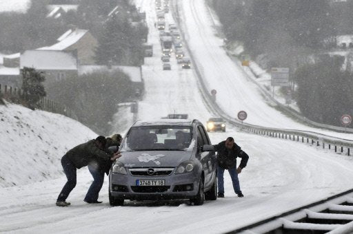 Thats how winter should look like - never mind the traffic chaos...
