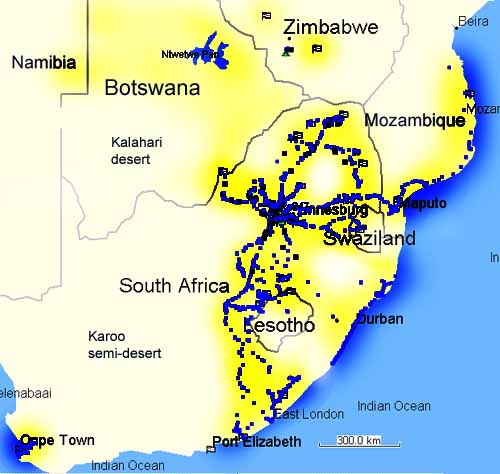 map showing the orgonite gifting effort to date