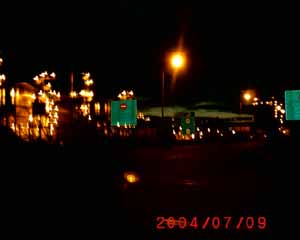 dark road at night