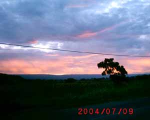 beautiful pink and purple sunset