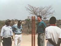 Orgone gifting tour to Matabeleland, Zimbabwe December 2002 Orgone gifting in Zimbabwe: this is most probably the first Don Croft type Cloud Buster ever to be erected in Zimbabwe