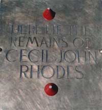 orgone energy treatment of arch imperialist Cecil Rhodes' grave orgone energy healing on Cecil Rhodes' grave