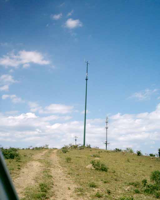 Blue hole forming over orgone gifted hilltop array