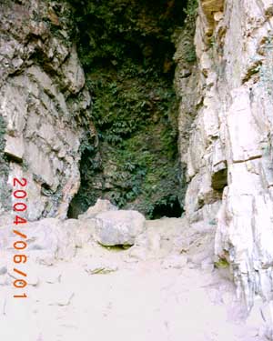the cave