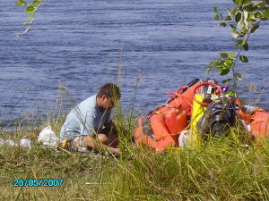 Fixing the boat on orgonite water safari
