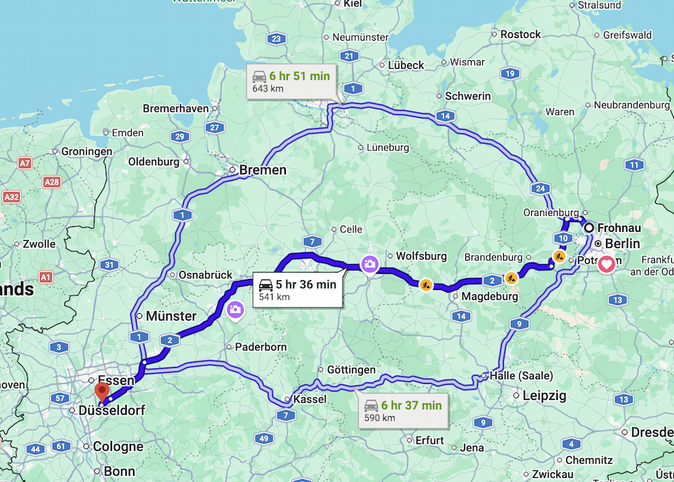 Orgonite gifting from Berlin to Wuppertal