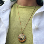 Celtic Copper Orgonite Pendant worn around the neck