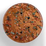 Copper orgonite buster seen from the top
